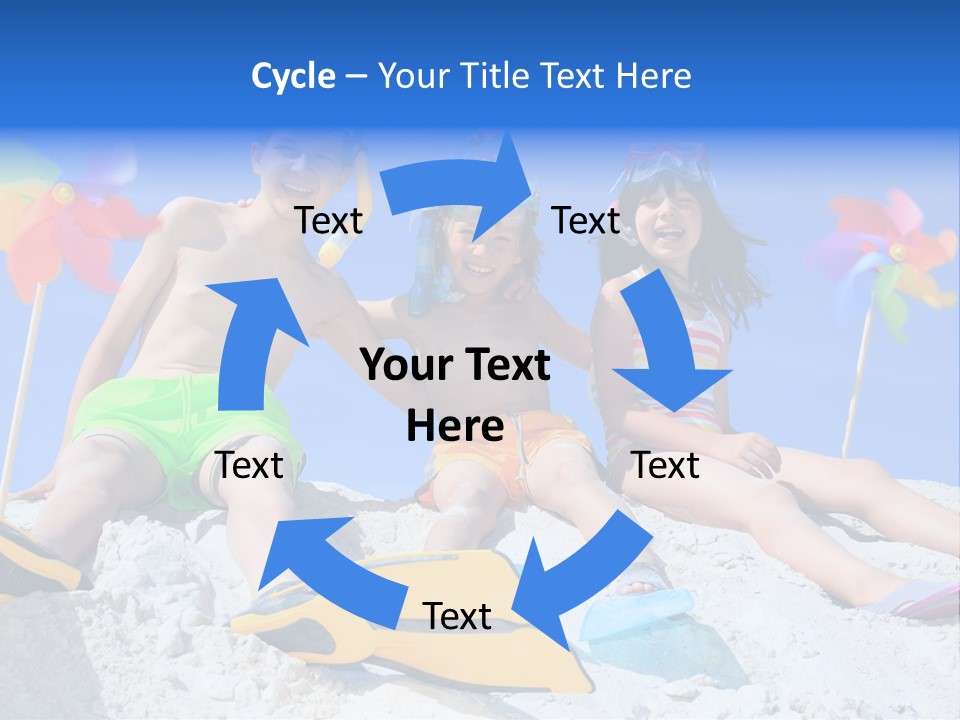 Youngsters Happy Carefree PowerPoint Template