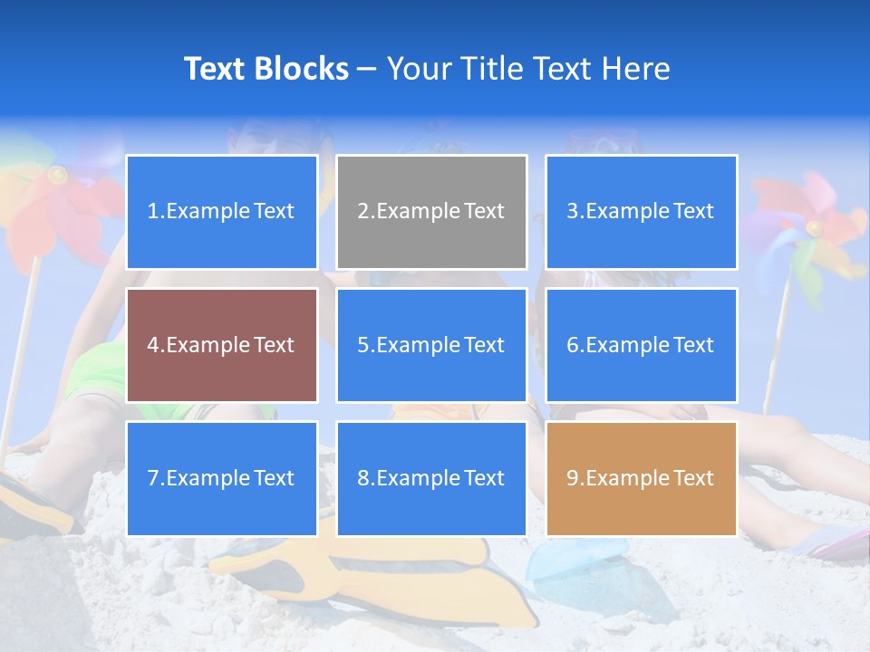 Youngsters Happy Carefree PowerPoint Template