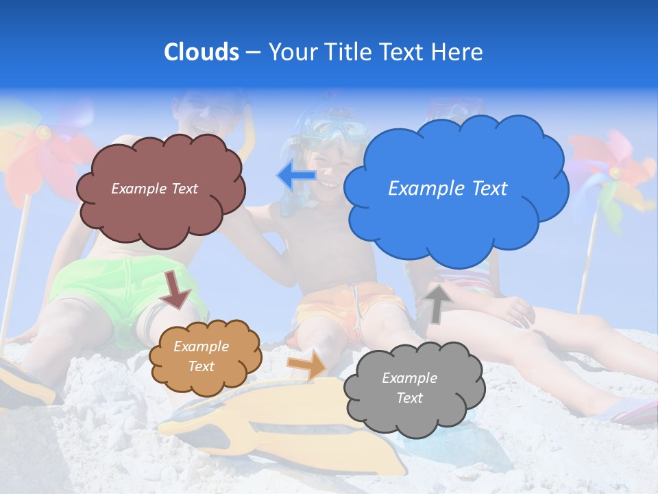 Youngsters Happy Carefree PowerPoint Template