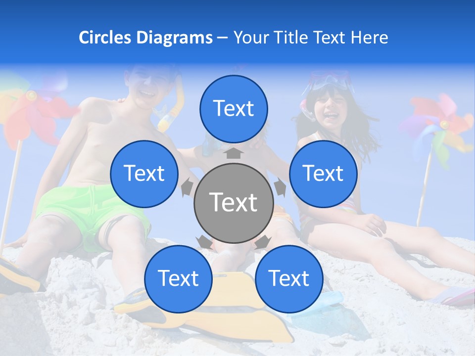 Youngsters Happy Carefree PowerPoint Template