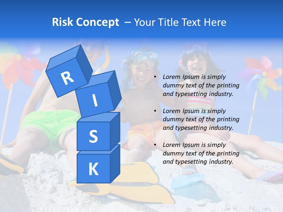 Youngsters Happy Carefree PowerPoint Template