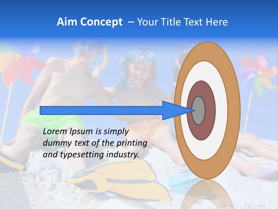 Youngsters Happy Carefree PowerPoint Template