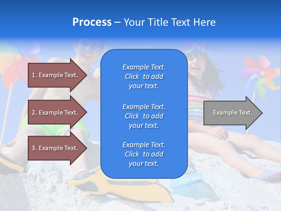 Youngsters Happy Carefree PowerPoint Template