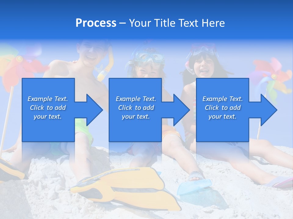 Youngsters Happy Carefree PowerPoint Template