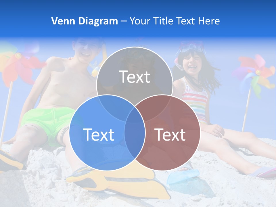 Youngsters Happy Carefree PowerPoint Template