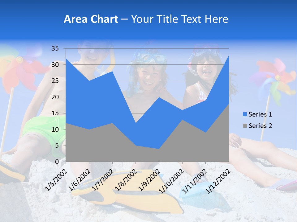 Youngsters Happy Carefree PowerPoint Template