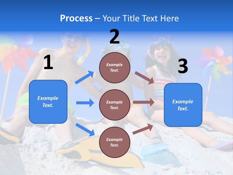 Youngsters Happy Carefree PowerPoint Template