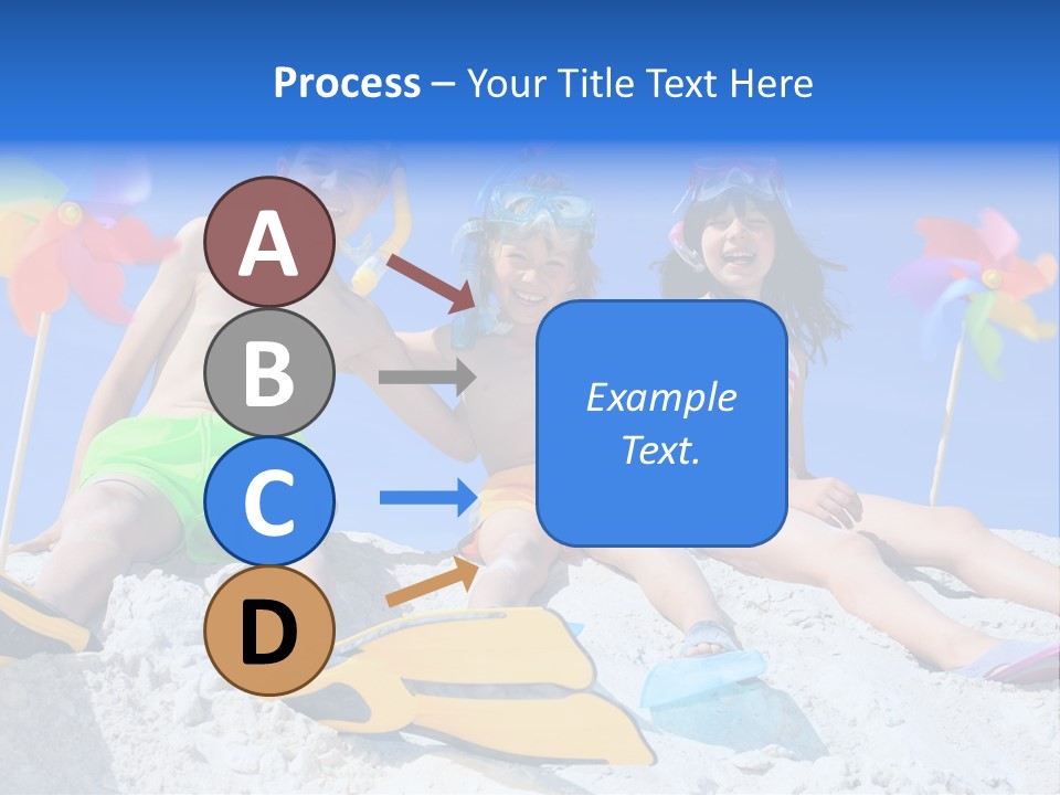 Youngsters Happy Carefree PowerPoint Template