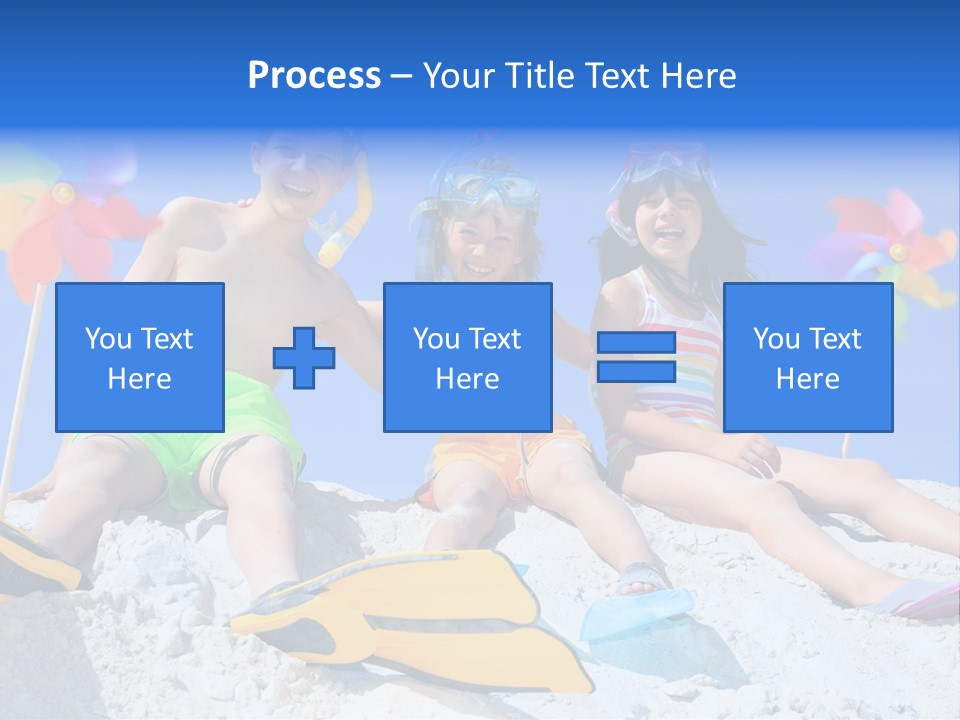 Youngsters Happy Carefree PowerPoint Template