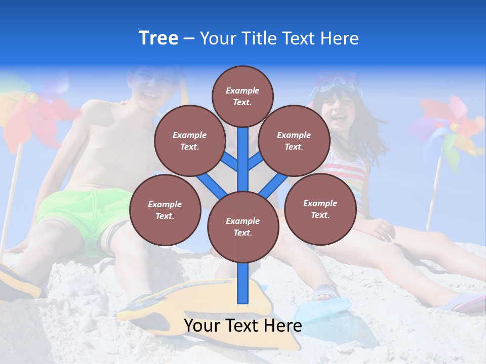 Youngsters Happy Carefree PowerPoint Template