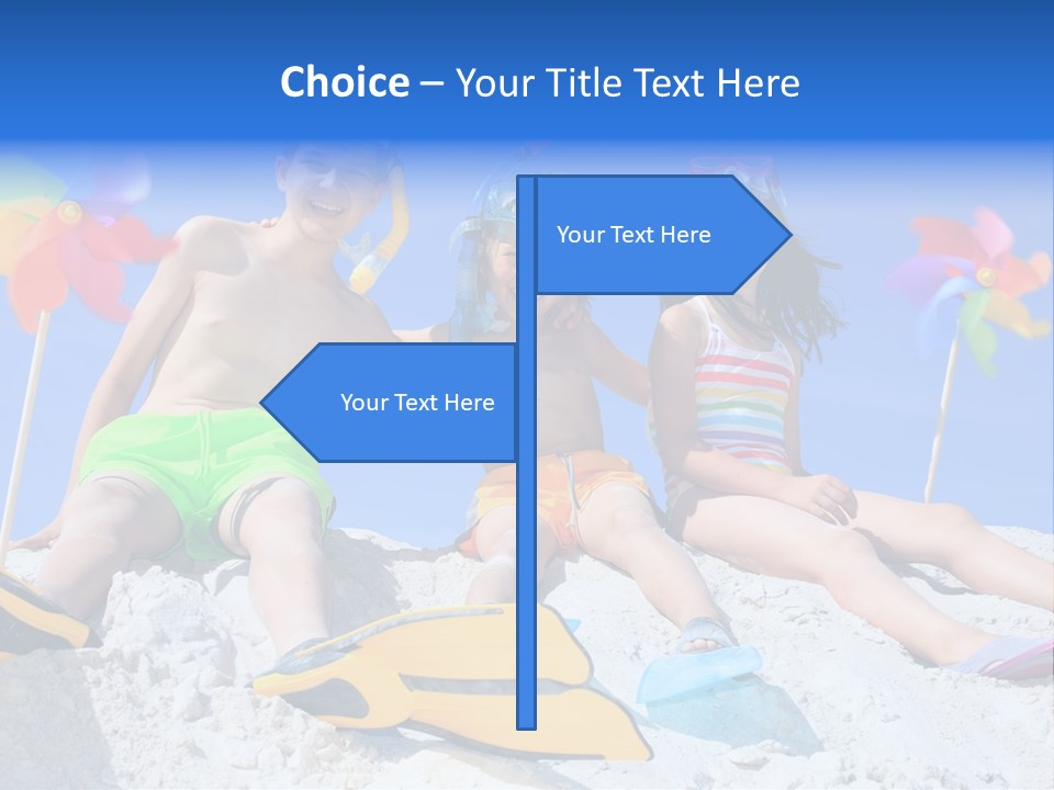 Youngsters Happy Carefree PowerPoint Template