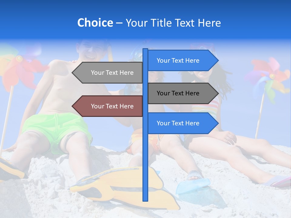 Youngsters Happy Carefree PowerPoint Template