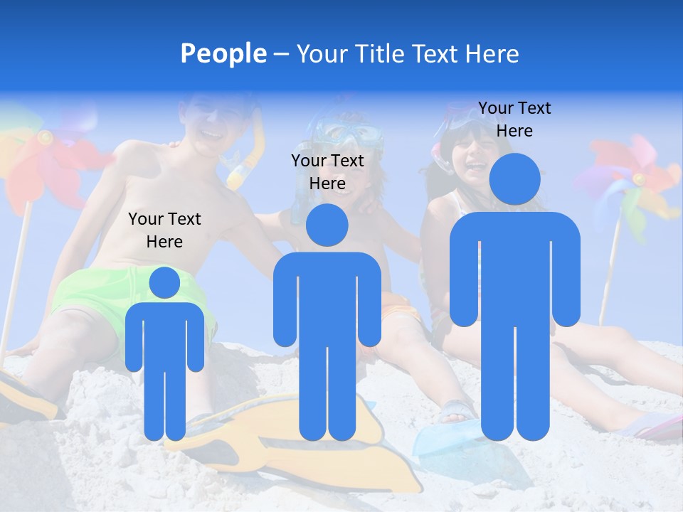 Youngsters Happy Carefree PowerPoint Template