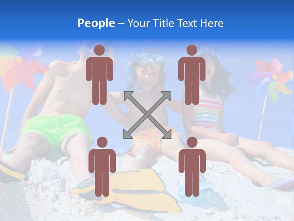 Youngsters Happy Carefree PowerPoint Template