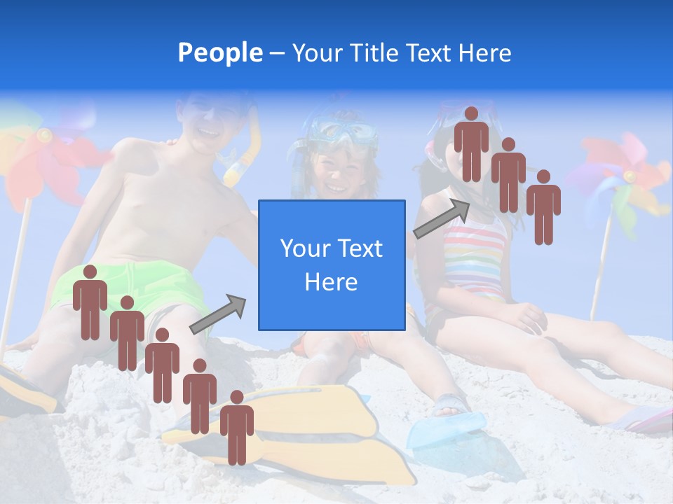 Youngsters Happy Carefree PowerPoint Template