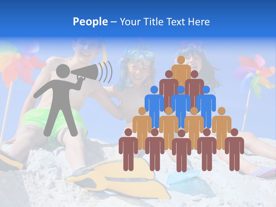 Youngsters Happy Carefree PowerPoint Template