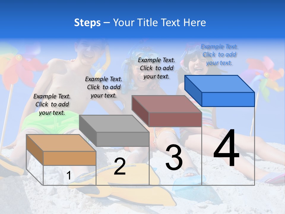 Youngsters Happy Carefree PowerPoint Template