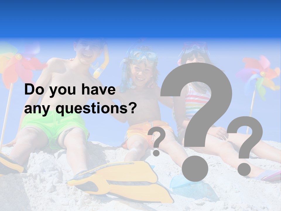 Youngsters Happy Carefree PowerPoint Template