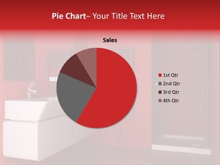 Red Bathroom PowerPoint Template