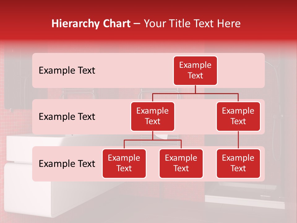 Red Bathroom PowerPoint Template