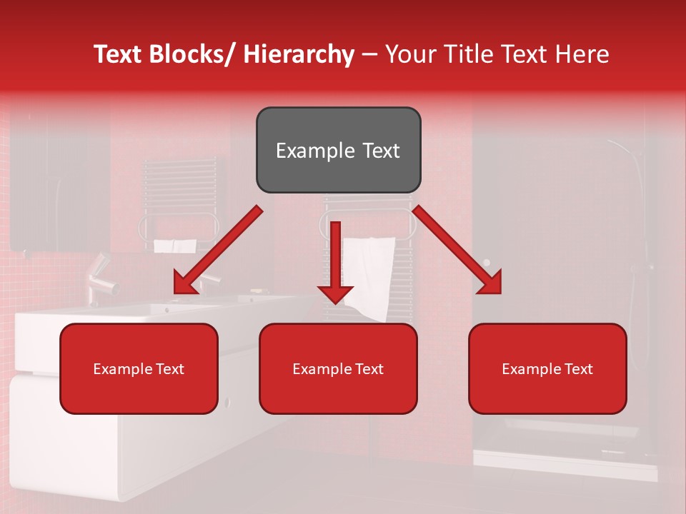 Red Bathroom PowerPoint Template