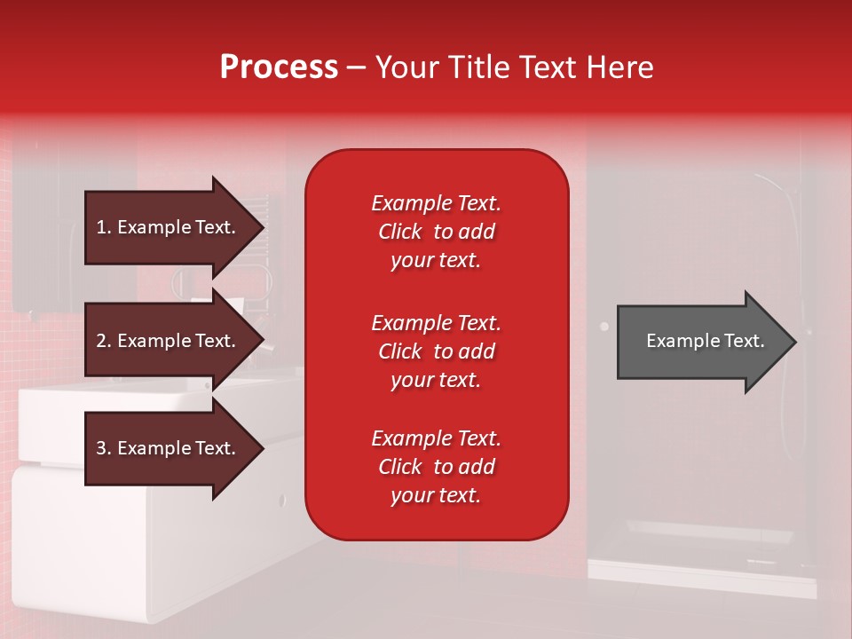 Red Bathroom PowerPoint Template