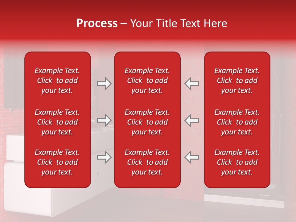 Red Bathroom PowerPoint Template
