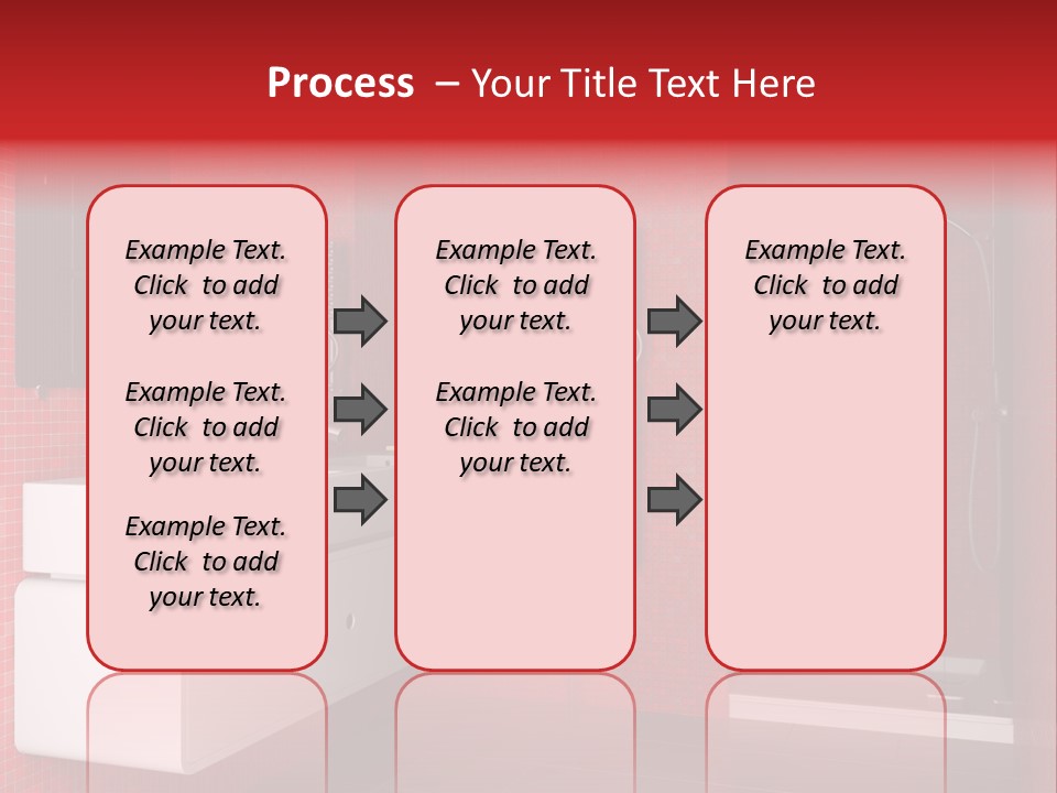 Red Bathroom PowerPoint Template