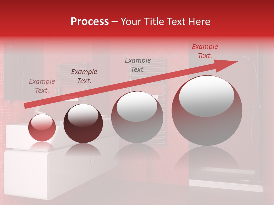 Red Bathroom PowerPoint Template