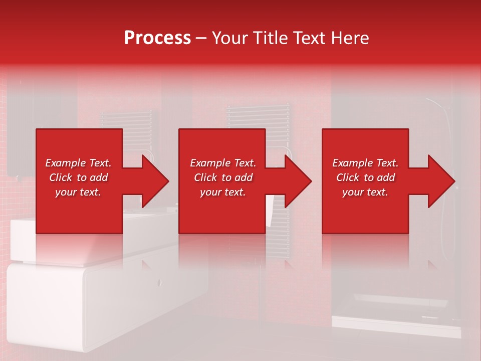 Red Bathroom PowerPoint Template
