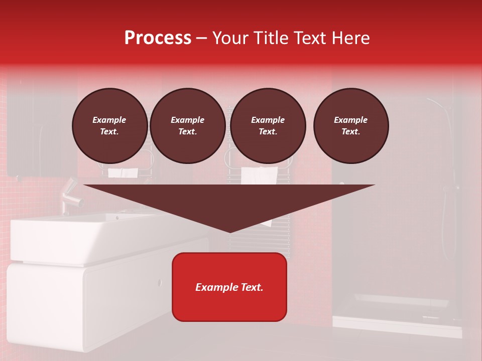 Red Bathroom PowerPoint Template