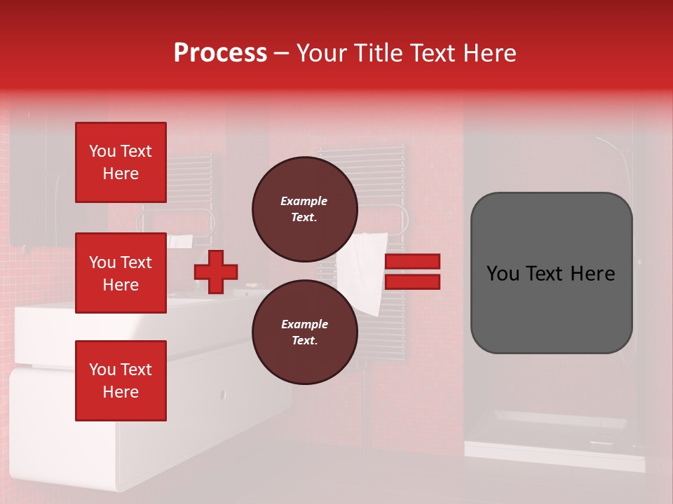 Red Bathroom PowerPoint Template