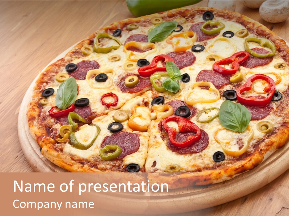 Gluten Free Pizza Dough PowerPoint Template