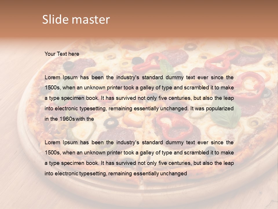 Gluten Free Pizza Dough PowerPoint Template
