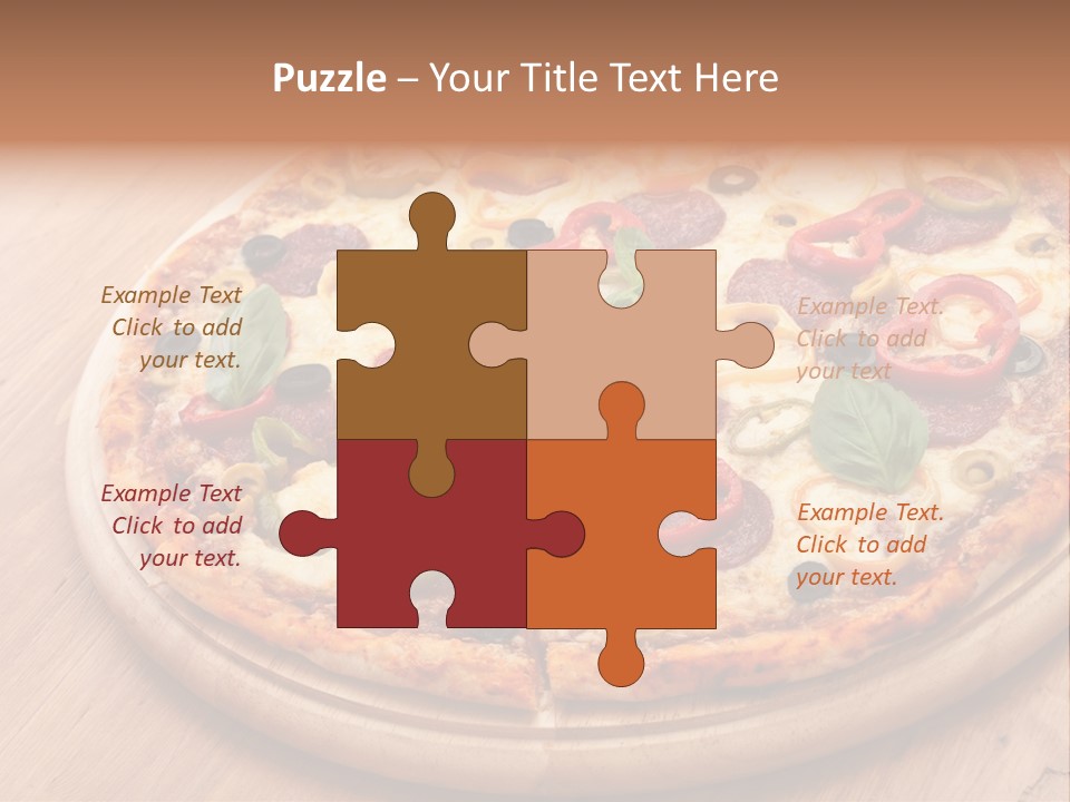 Gluten Free Pizza Dough PowerPoint Template
