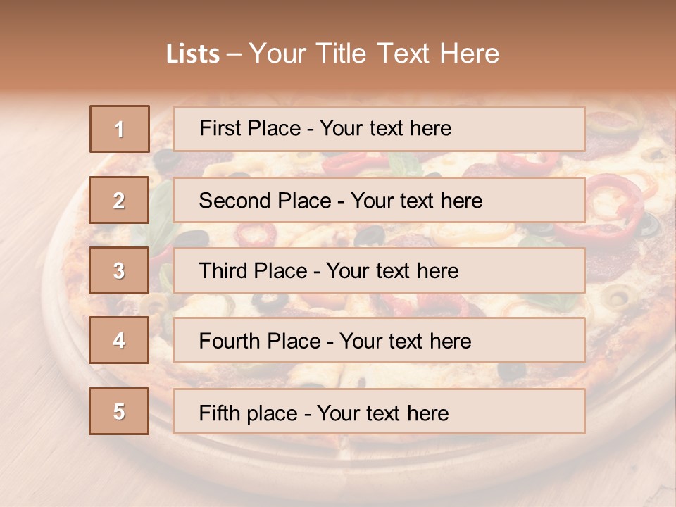 Gluten Free Pizza Dough PowerPoint Template