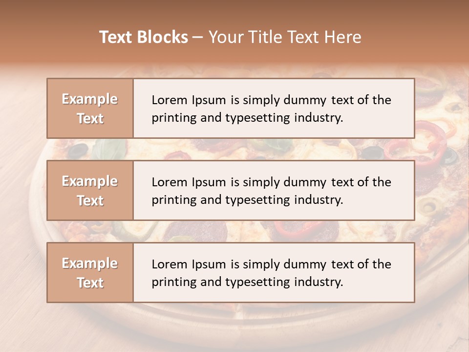 Gluten Free Pizza Dough PowerPoint Template