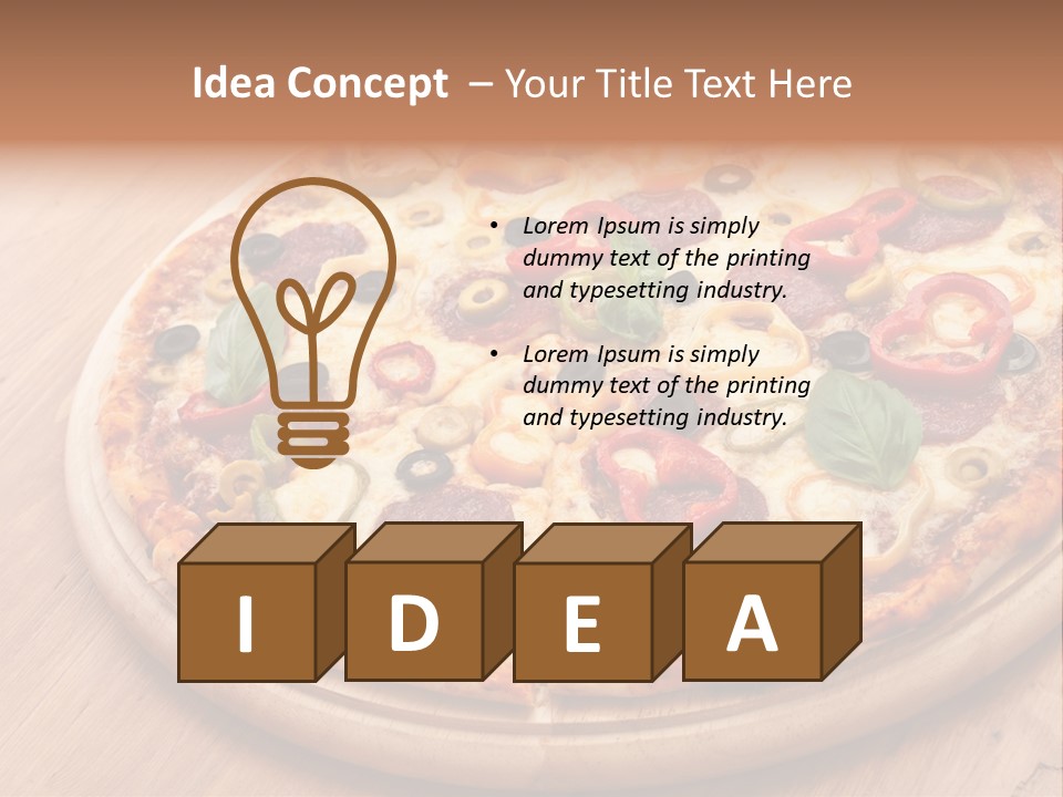 Gluten Free Pizza Dough PowerPoint Template