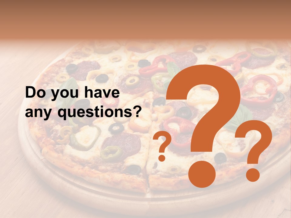 Gluten Free Pizza Dough PowerPoint Template