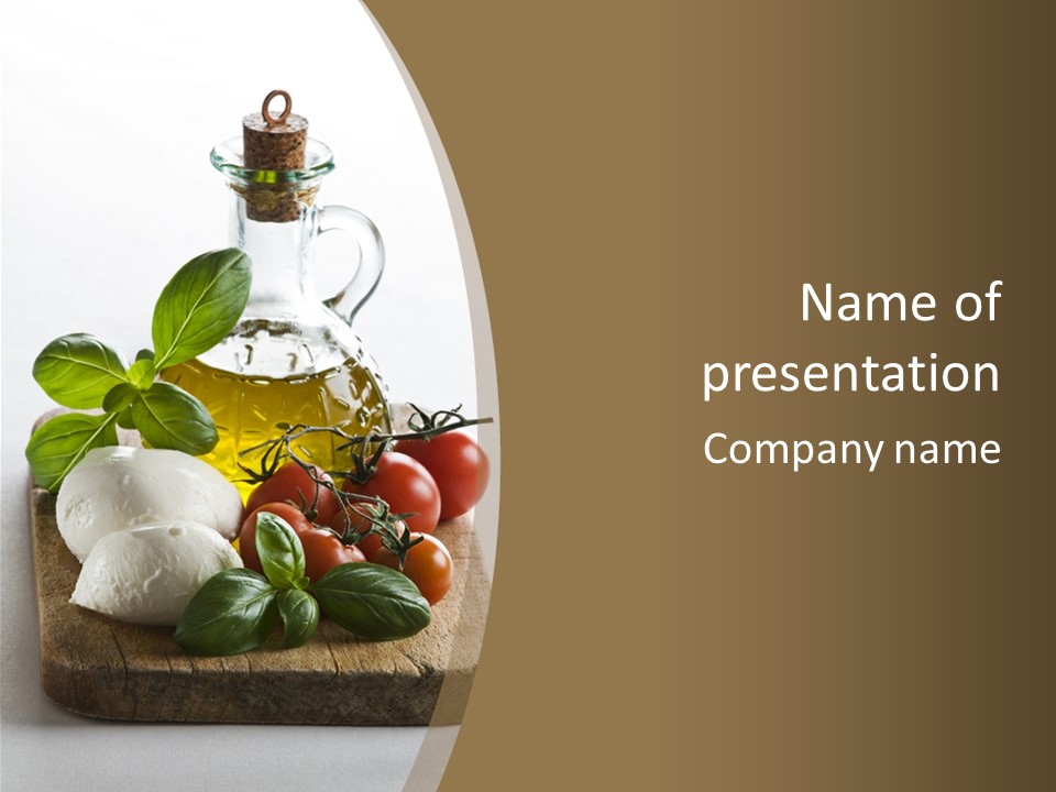 Food Appetizer Board PowerPoint Template