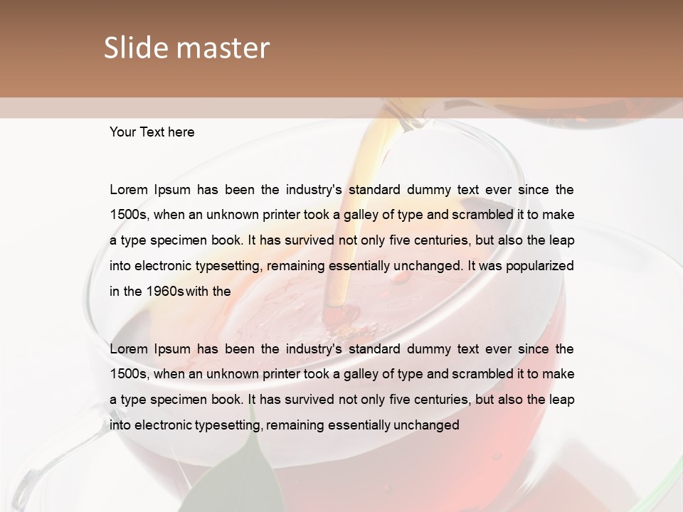 Pouring Tea PowerPoint Template