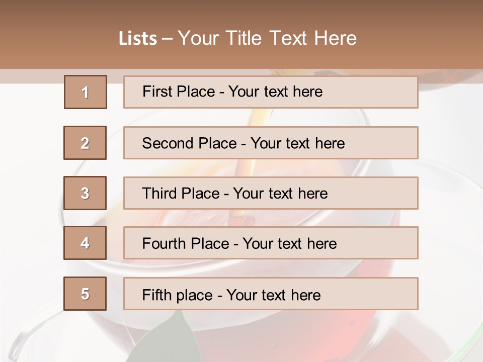Pouring Tea PowerPoint Template