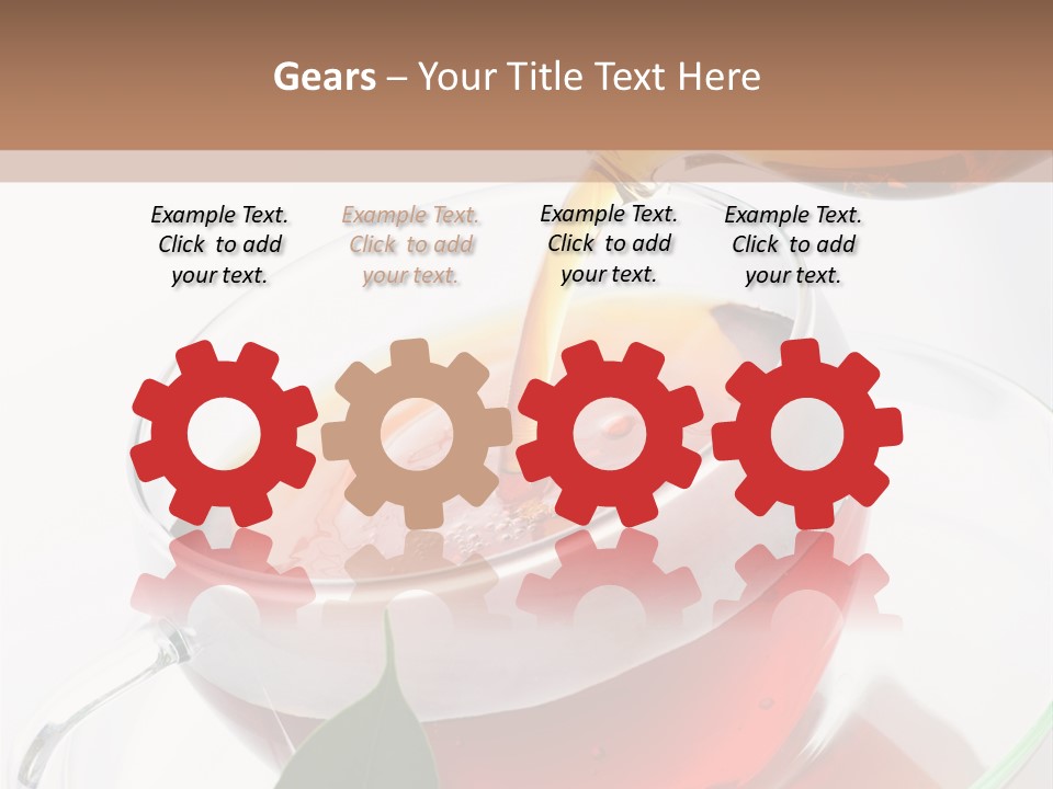 Pouring Tea PowerPoint Template