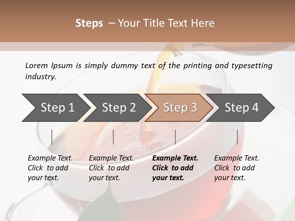 Pouring Tea PowerPoint Template