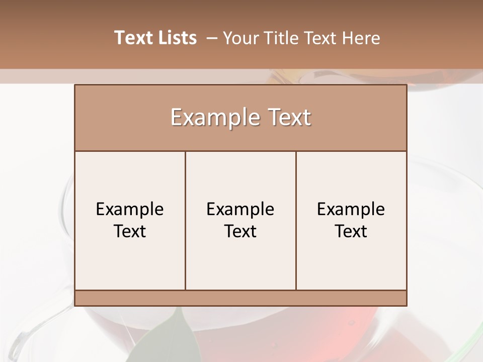 Pouring Tea PowerPoint Template