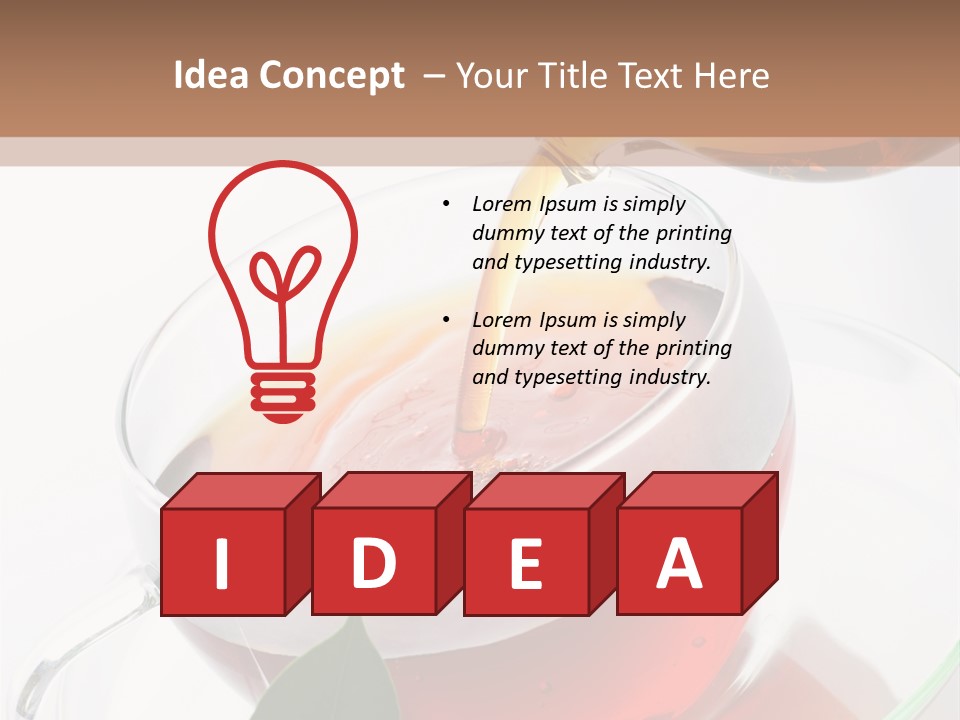 Pouring Tea PowerPoint Template