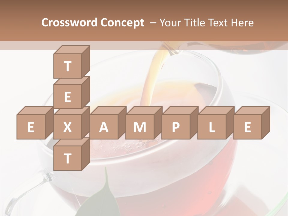 Pouring Tea PowerPoint Template