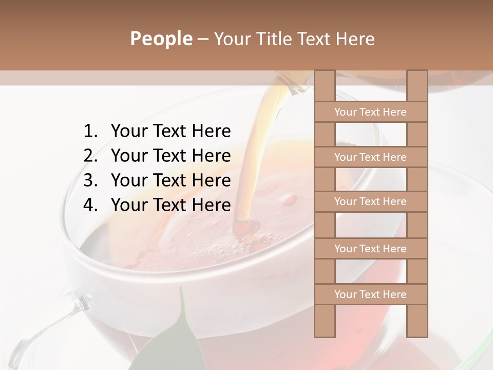 Pouring Tea PowerPoint Template