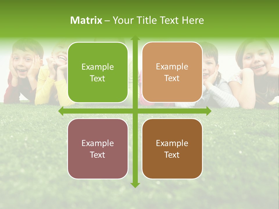 Happy Lying Adolescent PowerPoint Template