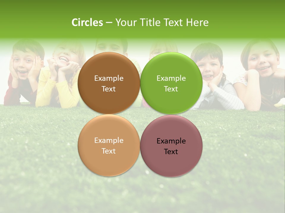 Happy Lying Adolescent PowerPoint Template